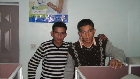 moi et mon ami  hassan le chat